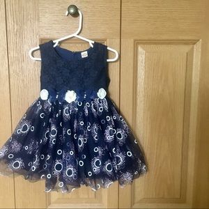 Toddler navy dress